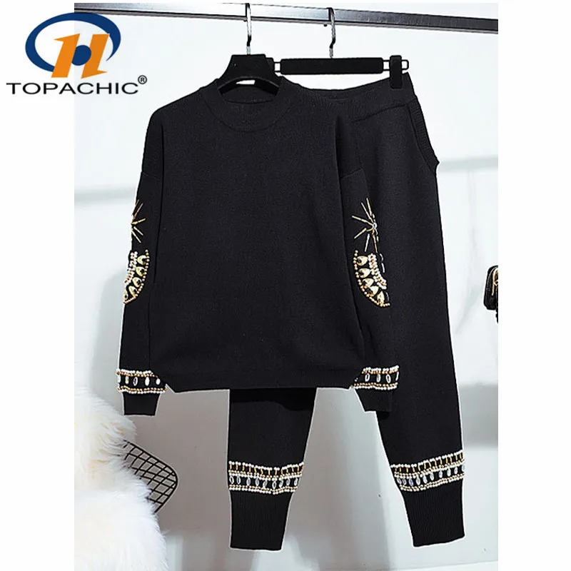 9 22 2019 осенне зимний свитер женский комплект новый национальный ветер длинный