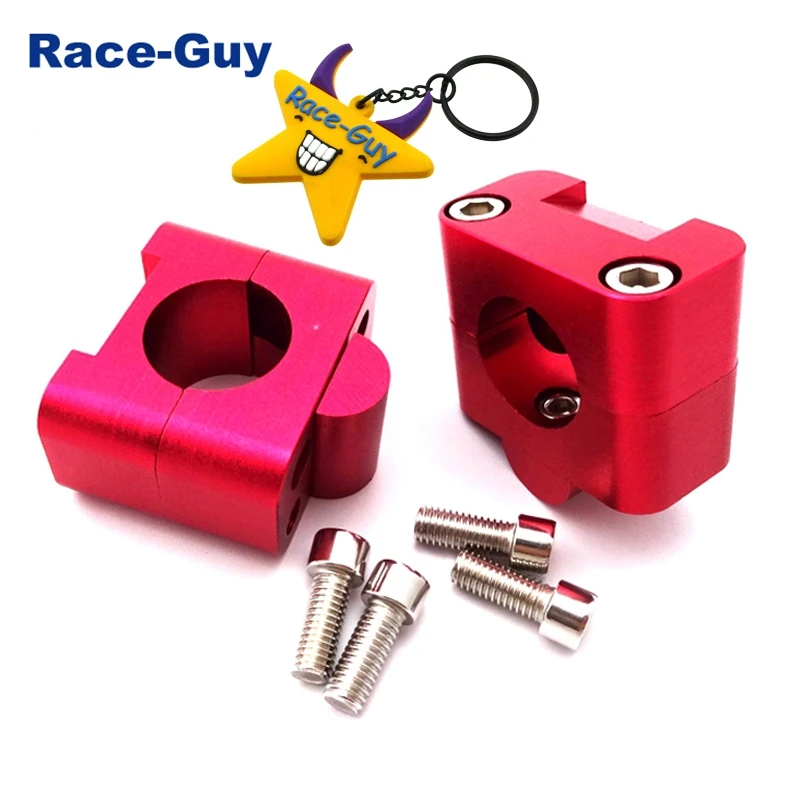 Красная рукоятка зажим Riser Коническое крепление для 1 1/8 '✨ мм руль Pit Dirt Bike