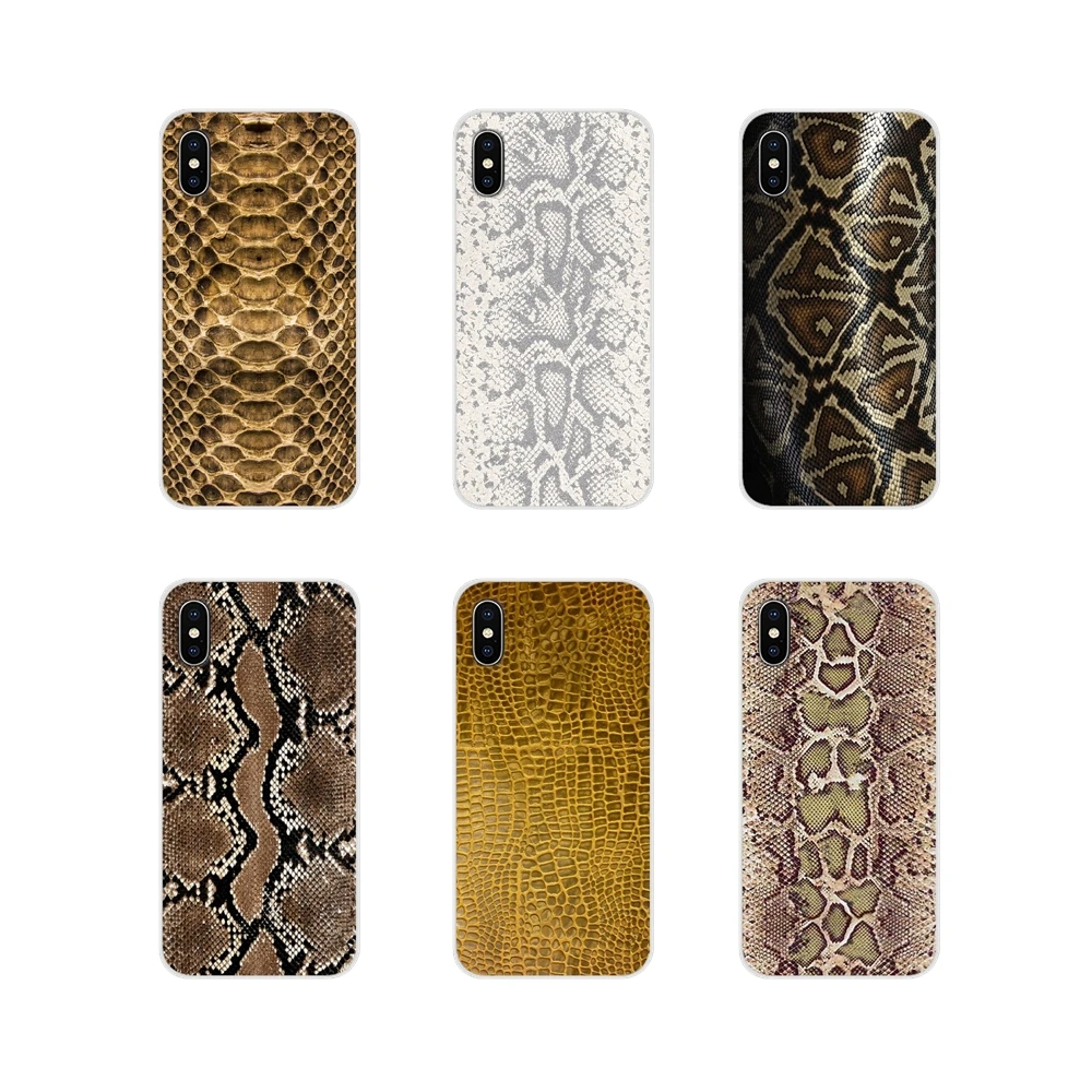 Python из желтого золота с узором под змеиную кожу аксессуары для мобильного