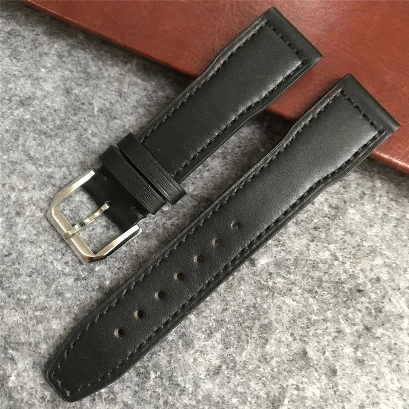 20mm 21mm 22mm Italian Cowhide Watch Strap Leather Watchband Suitable for IWC PILOT PORTUGIESER PORTOFINO Series | Наручные часы