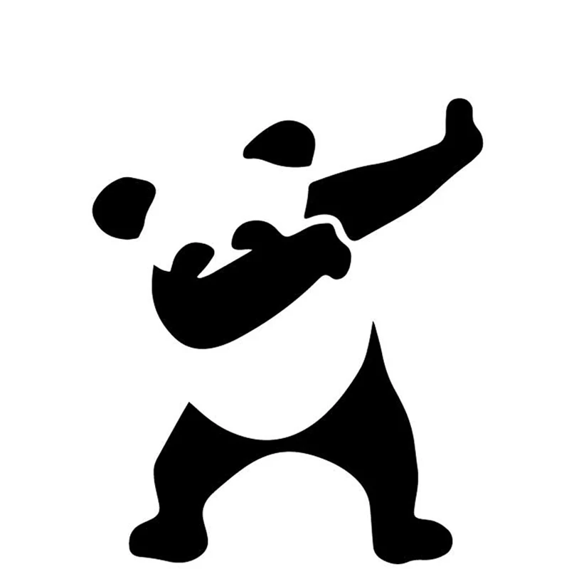 

13,3 см * 15,8 см панда креативный экшн узор Декор Двери Автомобиля Виниловые наклейки на машину наклейка