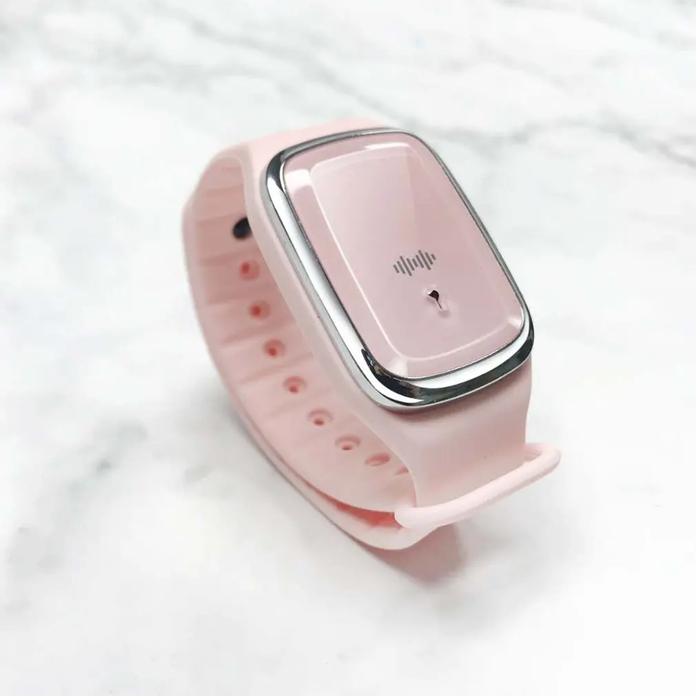 Ультразвуковой Отпугиватель комаров браслет летний Водонепроницаемый