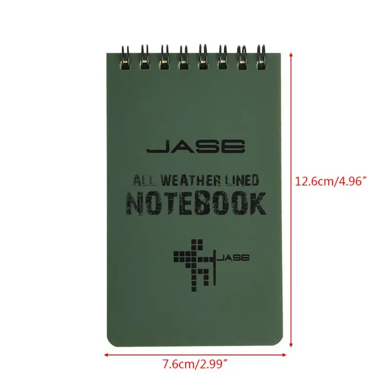 

Tactical Notebook All Weather Waterproof Writing Paper Note Book Military Outdoors Camping R9JA