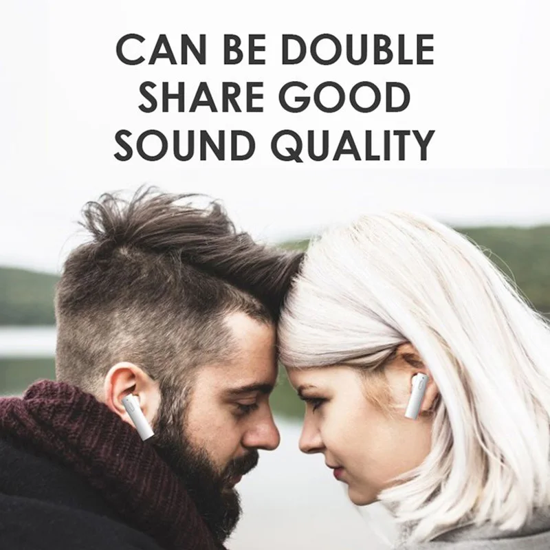 Беспроводные Bluetooth наушники TWS с микрофоном настоящая Беспроводная