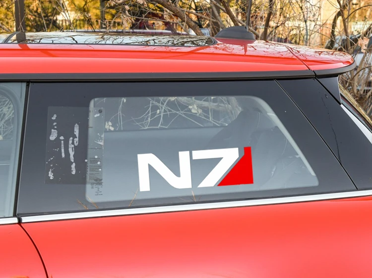 Наклейки для автомобиля MASS EFFECT N7 креативные Декоративные наклейки для багажника на лобовое стекло авто тюнинг Стайлинг винилы D40