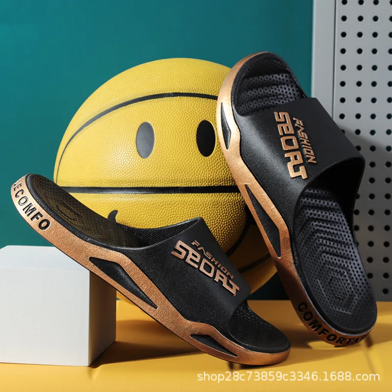 

Cool Slippers Male Female Summer Outdoor Beach Shoes New Casual Breathable Flip Flops Man Non-slip PVC Indoor Bathroom Slippers