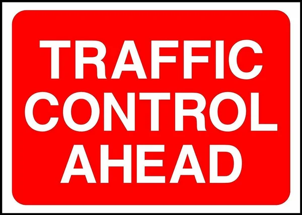 

Warning Traffic Control Ahead Road Safety Sign Metal Tin Sign 8x12 Inch