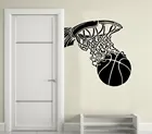 Баскетбольная виниловая наклейка на стену баскетбольная рамка дверная рамка мгновенная наклейка баскетбольный вентилятор домашняя Наклейка на стену модное украшение lq05