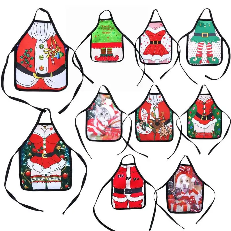 Рождественский мини-фартук крышка для бутылки с красным вином бар KTV винный чехол