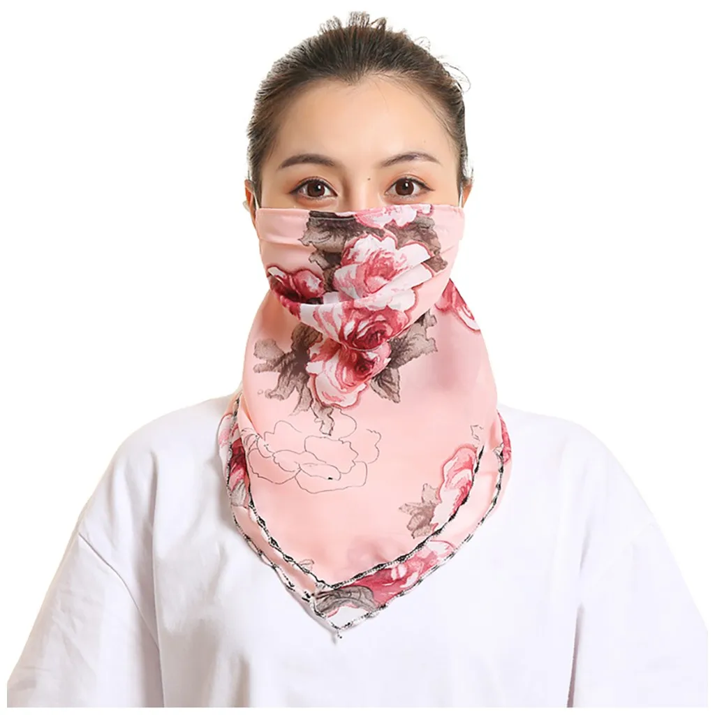 Женская дышащая маска на шею новая летняя шифоновая тонкая Солнцезащитная с