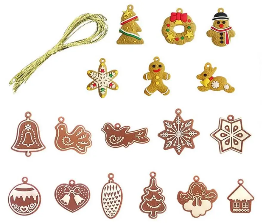 FAROOT Christmas Tree Ornaments Mini 17-Piece Set Wind Chimes Bird Angel Hot Wholesale | Дом и сад