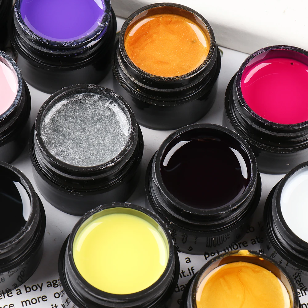 Гель-лак для ногтей Spider Web объемом 6 мл с черным и серебряным эластичным рисунком проволочной краской для декорирования ногтей, набор для маникюра FB1615.