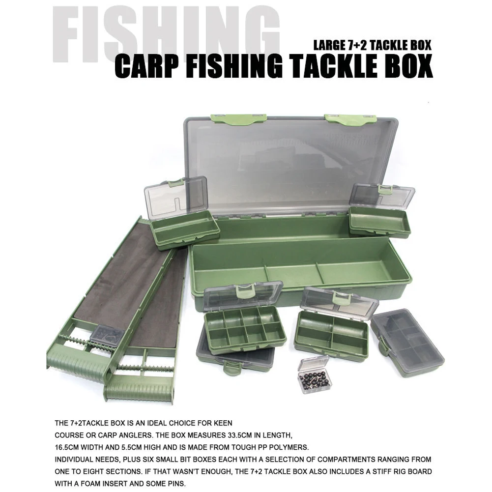 

Plastic Fishing Tackle Box Multi Slot Fishing Bait Lure Hook Tool Storage Holder PP Wear-resistantFishing Hooks Box
