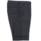 Элегантные деловые штаны для мужчин, темно-серые, с носовым узором, под заказ, модные мужские брюки из смесовой шерсти