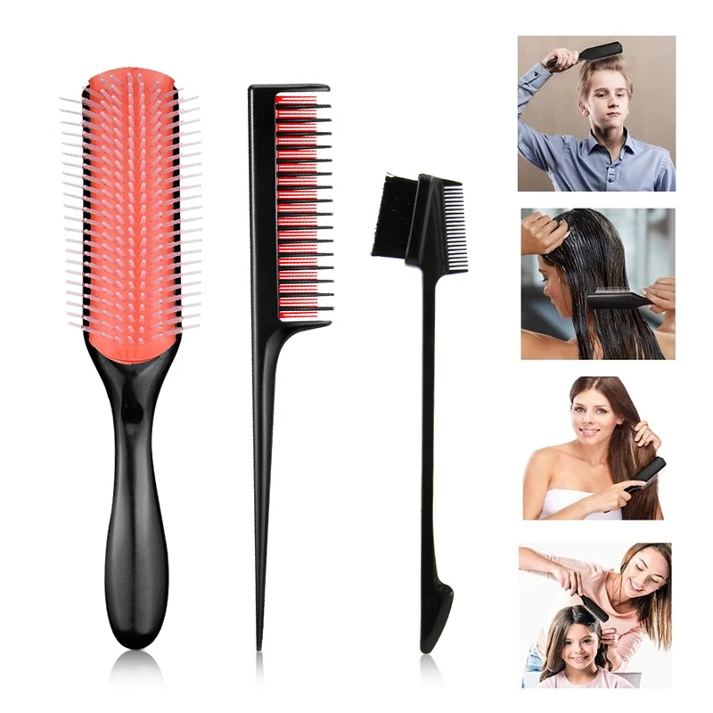 

1PC Hair Styling Brush Wheat Straw Detangle Hairbrush Salon Hairdressing Straight Curly Hair Comb Women Hair Brush Soft