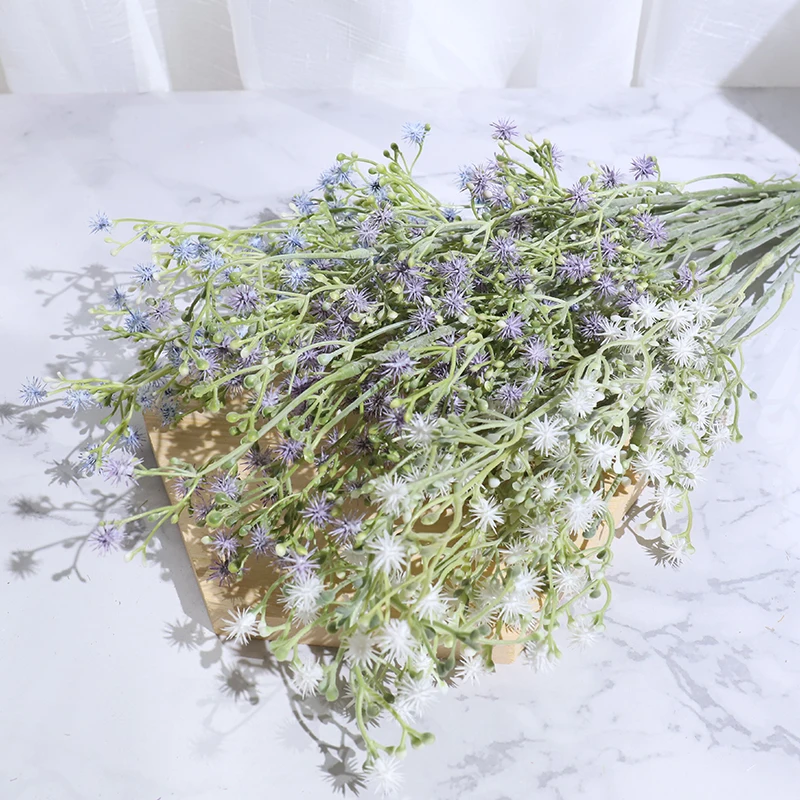 

babys breath artificial flowers plastic gypsophila for wedding home decoration white fake flowers DIY bride bouquet accessories
