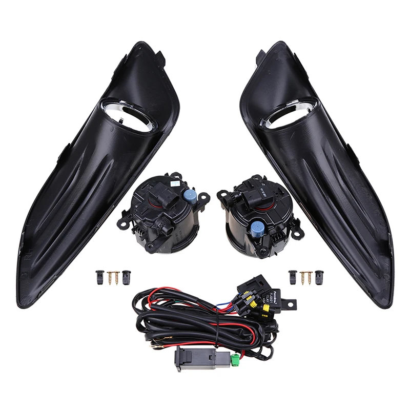 Передний бампер левый и правый противотуманный светильник комплект для гриля Ford