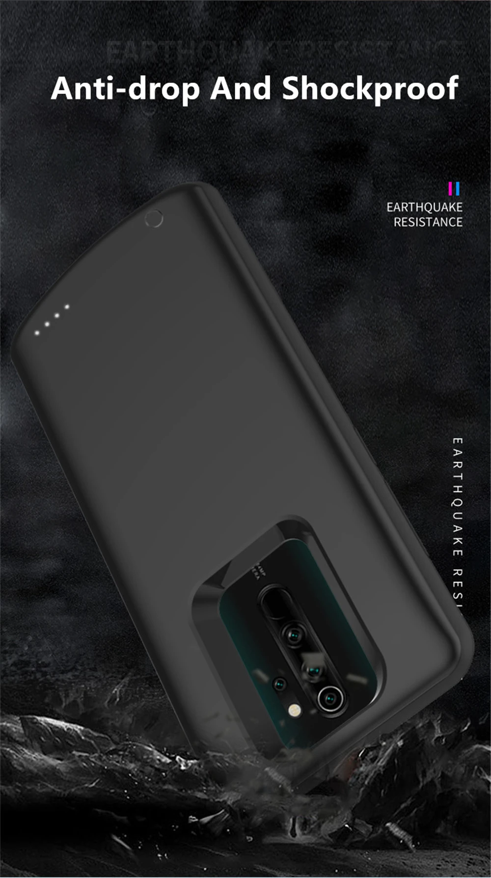 6500 мАч зарядное устройство чехол для Xiaomi Redmi Note 8 Pro power Case резервного питания банк чехол для Redmi Note 8 Pro power case