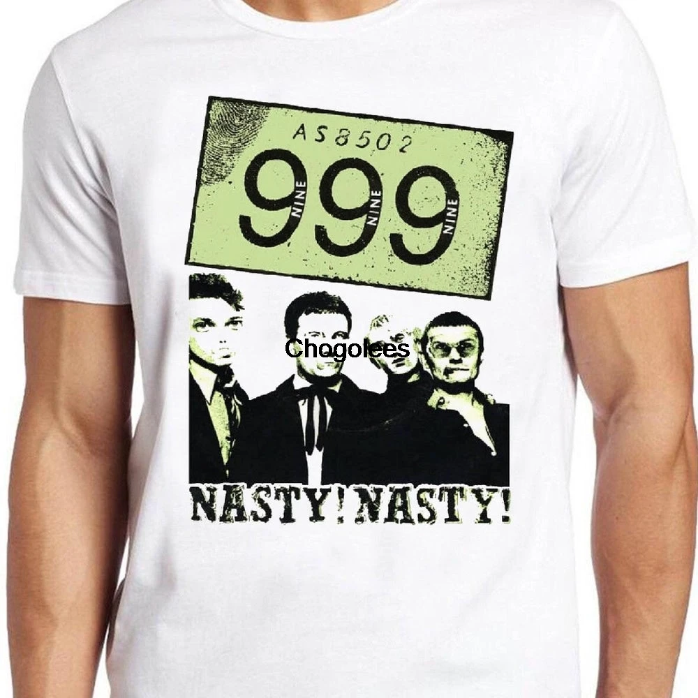 Неприятная 999 футболка B1410 рок ретро крутая | Мужская одежда