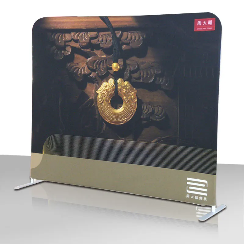 10 футов Натяжная тканевая трубчатая витрина стойка для баннера держатель