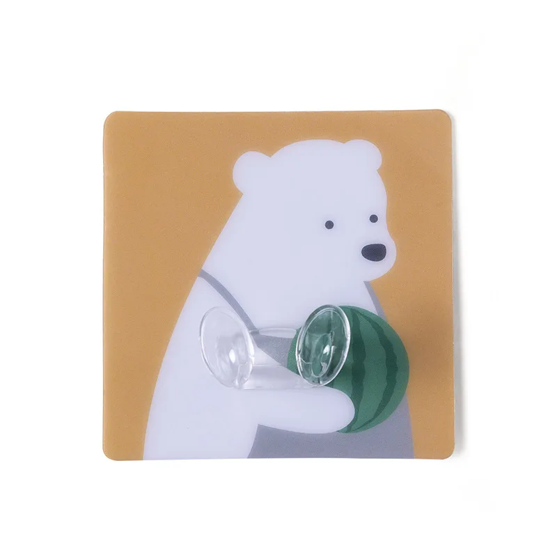 Настенный крючок для хранения с животными из мультфильмов клейкая вешалка