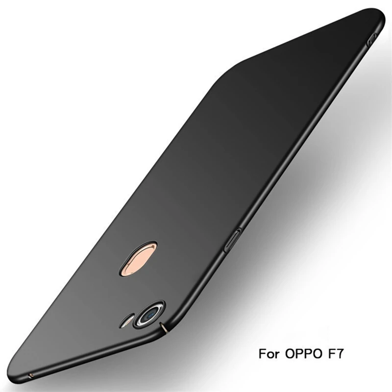 Чехол upaitou для OPPO A9 A5 F11 F7 F5 Youth F9 F1S F1 F3 Plus ультратонкий жесткий матовый чехол из поликарбоната для OPPO F11 пластиковый чехол - Цвет: Черный