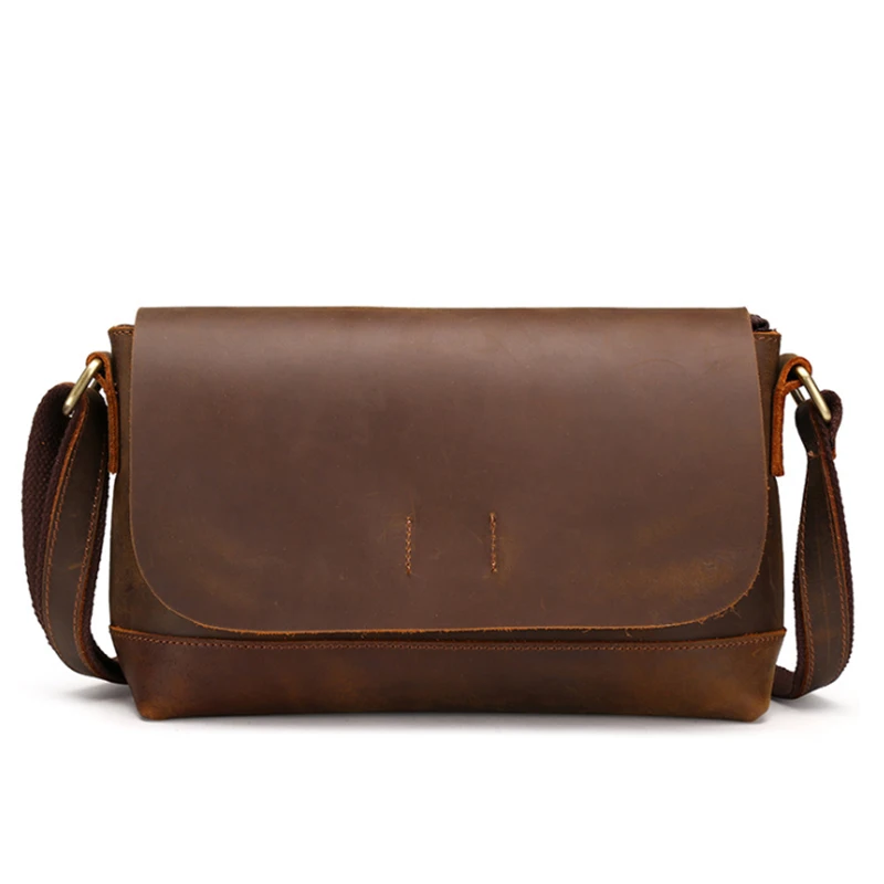 Высококачественная винтажная маленькая сумка через плечо Женская однотонная