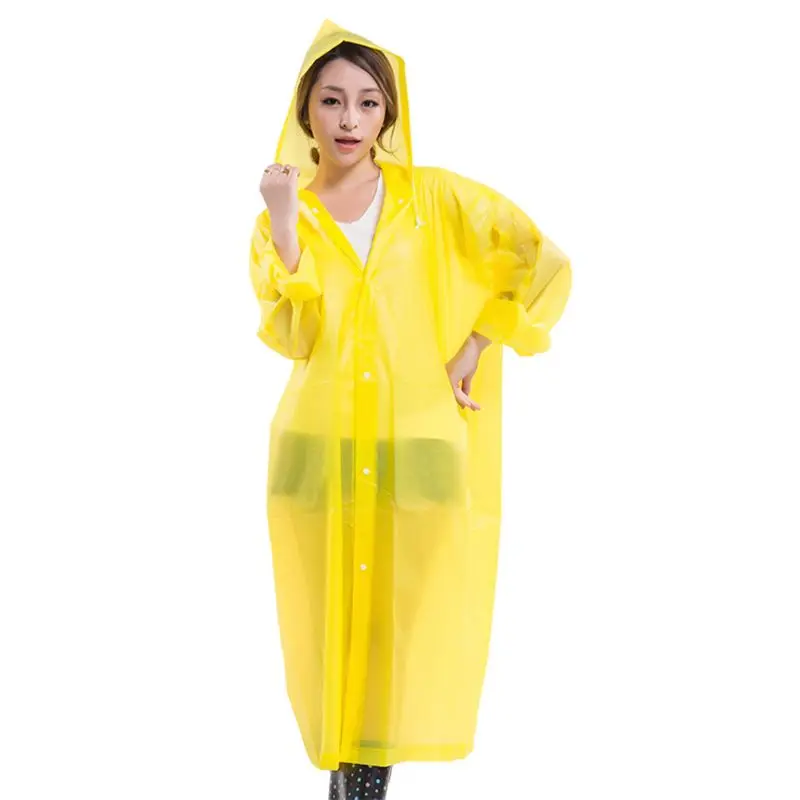 

Waterproof Wide Sleeve Rain Poncho Light EVA Long Style Thickened Raincoat Cover