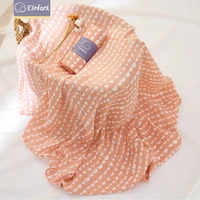 elinfant soft print color 100 cooton swaddle blanket 120110cm bath towel muslin swaddle blanket