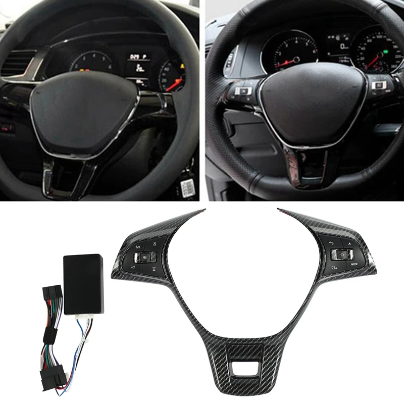 

Car Multifunction Controller Switch Universal Car Steering Wheel Remote Wireless Control Button for Jetta Golf Passat