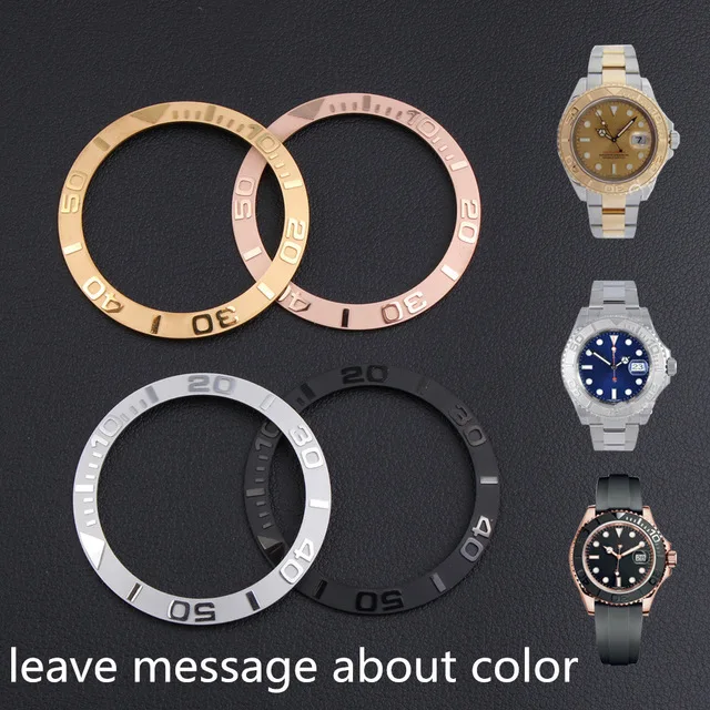 Керамический БЕЗЕЛЬ для часов 41 5 мм 38 Черное золото и серебро вставка циферблата