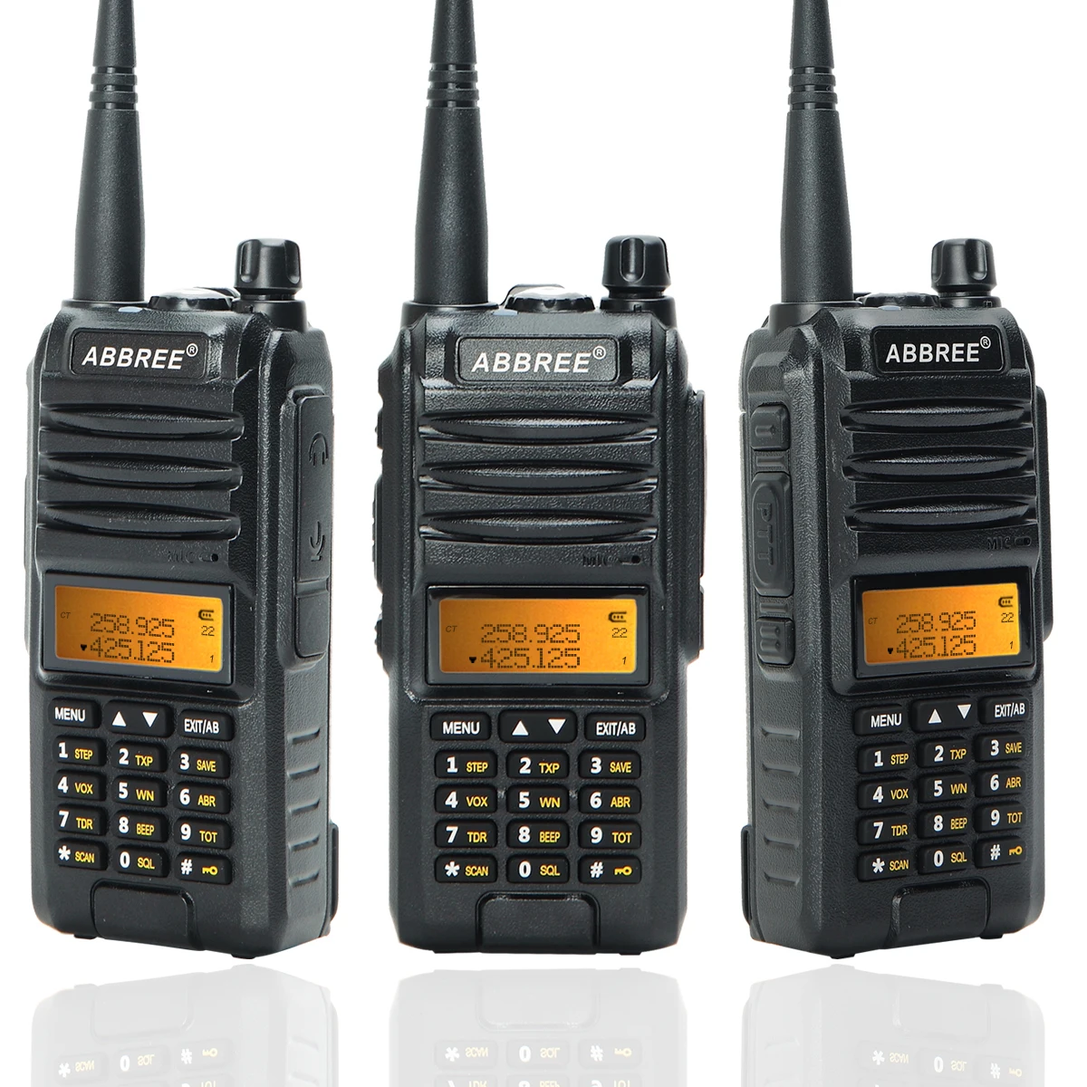 Abbree AR-F3 трехдиапазонный 8 Вт рация uhf vhf 220-260 МГц ветчина длинный диапазон ручной двухсторонний cb радио добавить тактическую антенну