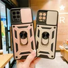 Чехол для Motorola Moto G10 G20 G30 G50 G60, противоударный жесткий мягкий армированный чехол из поликарбоната и ТПУ для Moto G100, Магнитный чехол с кольцом-держателем для автомобиля