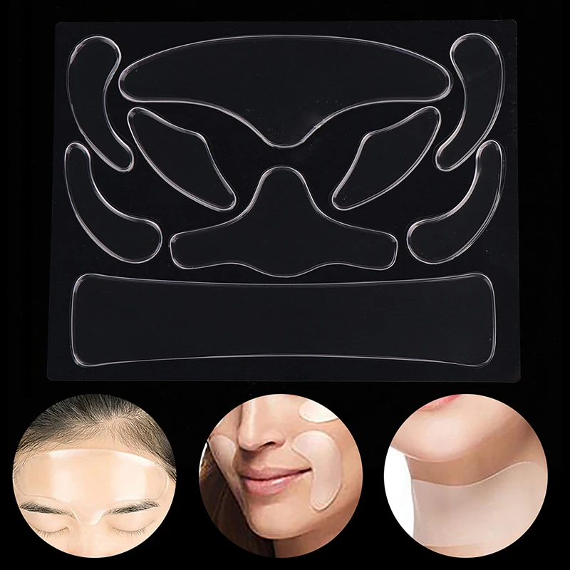 

9 шт., силиконовые вставки для области лба, шеи и глаз