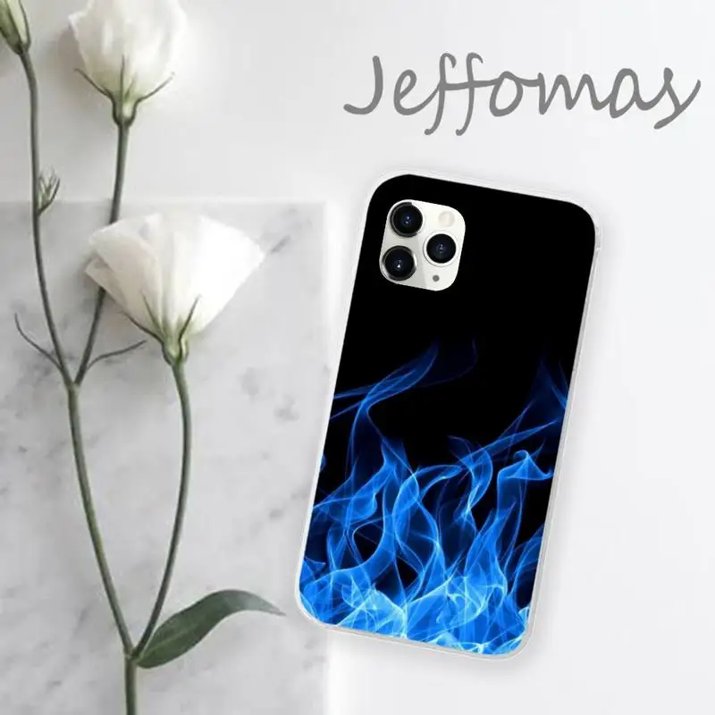

Colorful Fashion flame Phone Case Transparent for iPhone 11 12 mini pro XS MAX 8 7 6 6S Plus X 5S SE 2020 XR