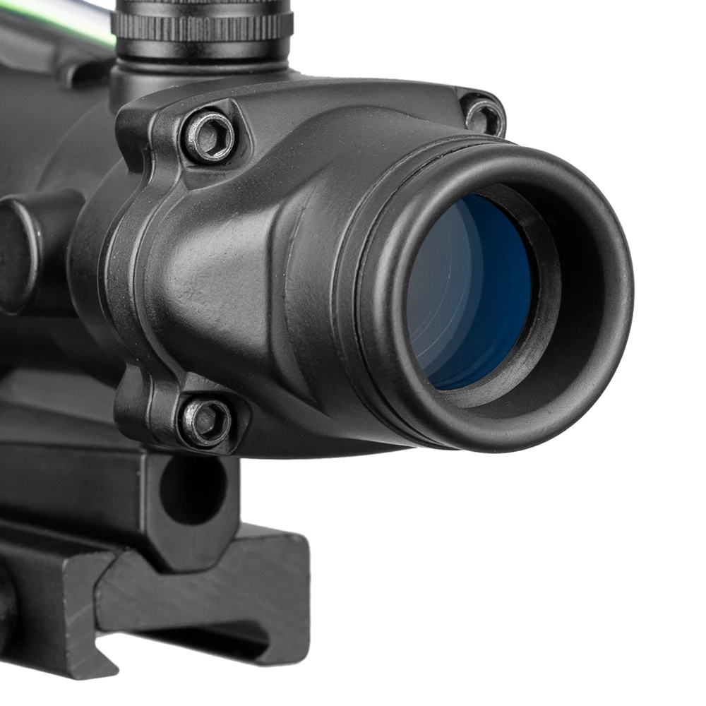 Оптический Прицел Acog 1x32 тактический прицел с красной точкой натуральный зеленый