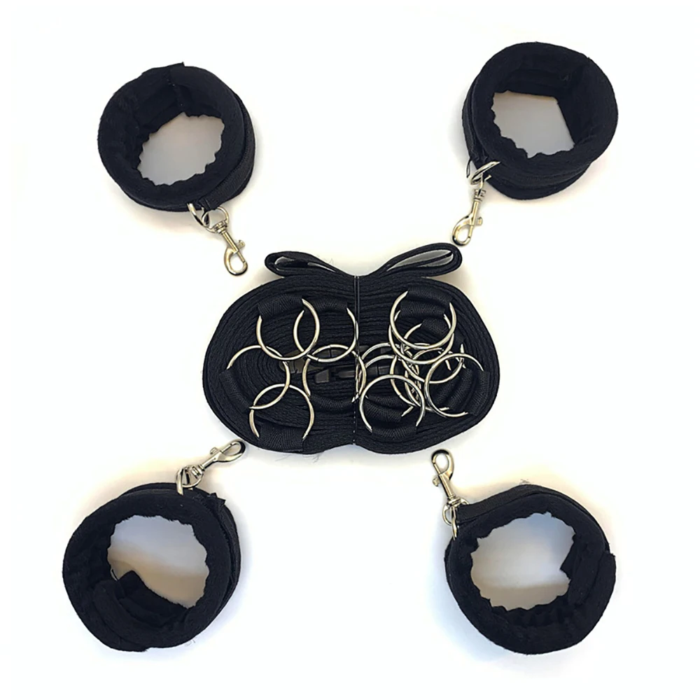 Секс-игрушки кровать БДСМ телефон открытые ноги набор для связывания пары фетиш