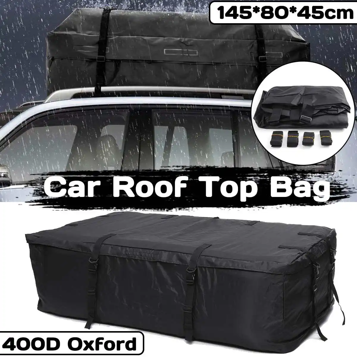 145x80x45 см крыша автомобиля сумка на крыше такси стойка для сумок дополнительный багажник Чемодан хранения путешествия Водонепроницаемый SUV Van для автомобилей