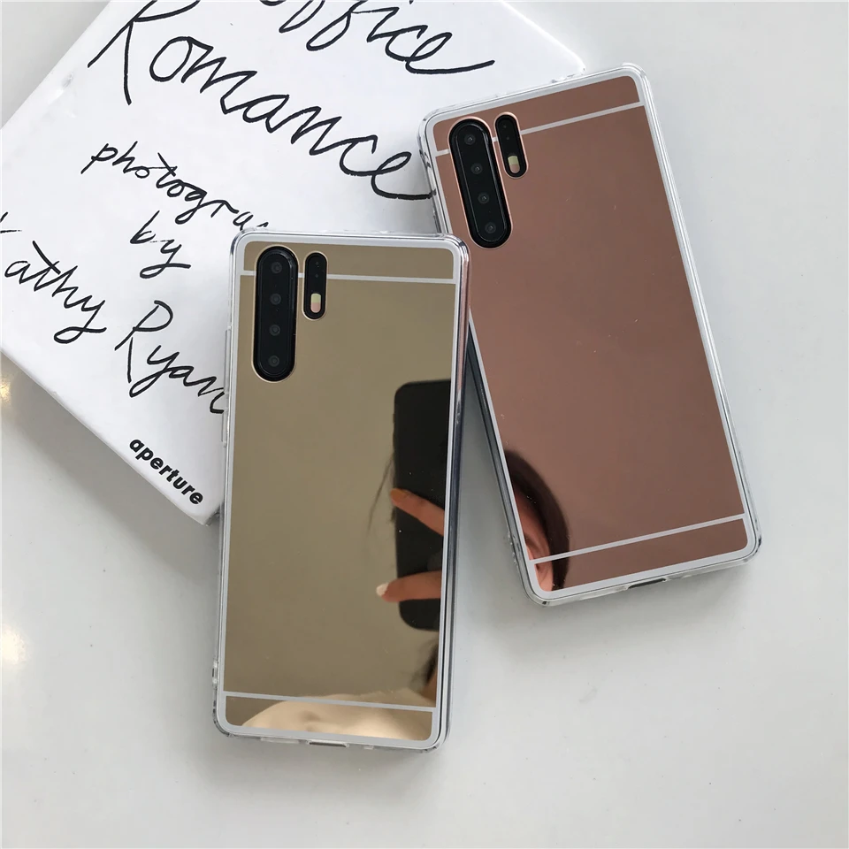 Зеркальный чехол для huawei P30 Pro P20 P10 Lite mate 20 Nova 3 4 TPU бампер на Caso чехлы телефонов Honor 8A