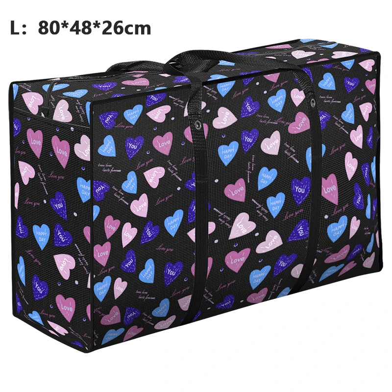 4L 80X48X26cm Большая сумка для путешествий, большая тканая сумка для путешествий, сумка для сортировки одежды из водонепроницаемой пленки, Большая вместительная сумка для доставки - Цвет: 4L 80X48X26cm