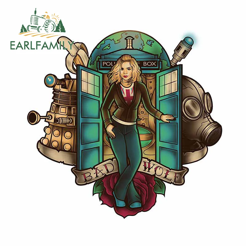 

EARLFAMILY 13 см x 11,3 см для I Am The Bad Wolf Автомобильная наклейка устойчивая к царапинам Водонепроницаемая наклейка на Окно чемодан багажник украшение виниловая наклейка