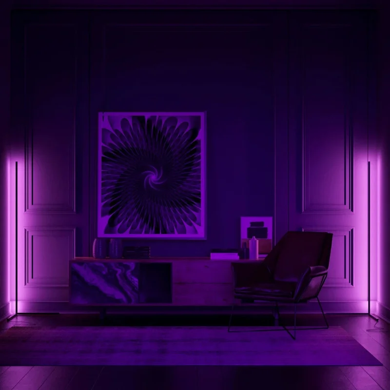 

1.4M Color Changing Corner Floor Lamp APP Control RGB Floor Light Led Atmosphere Modern Standing Lamp for Indoor Decor Lighting
