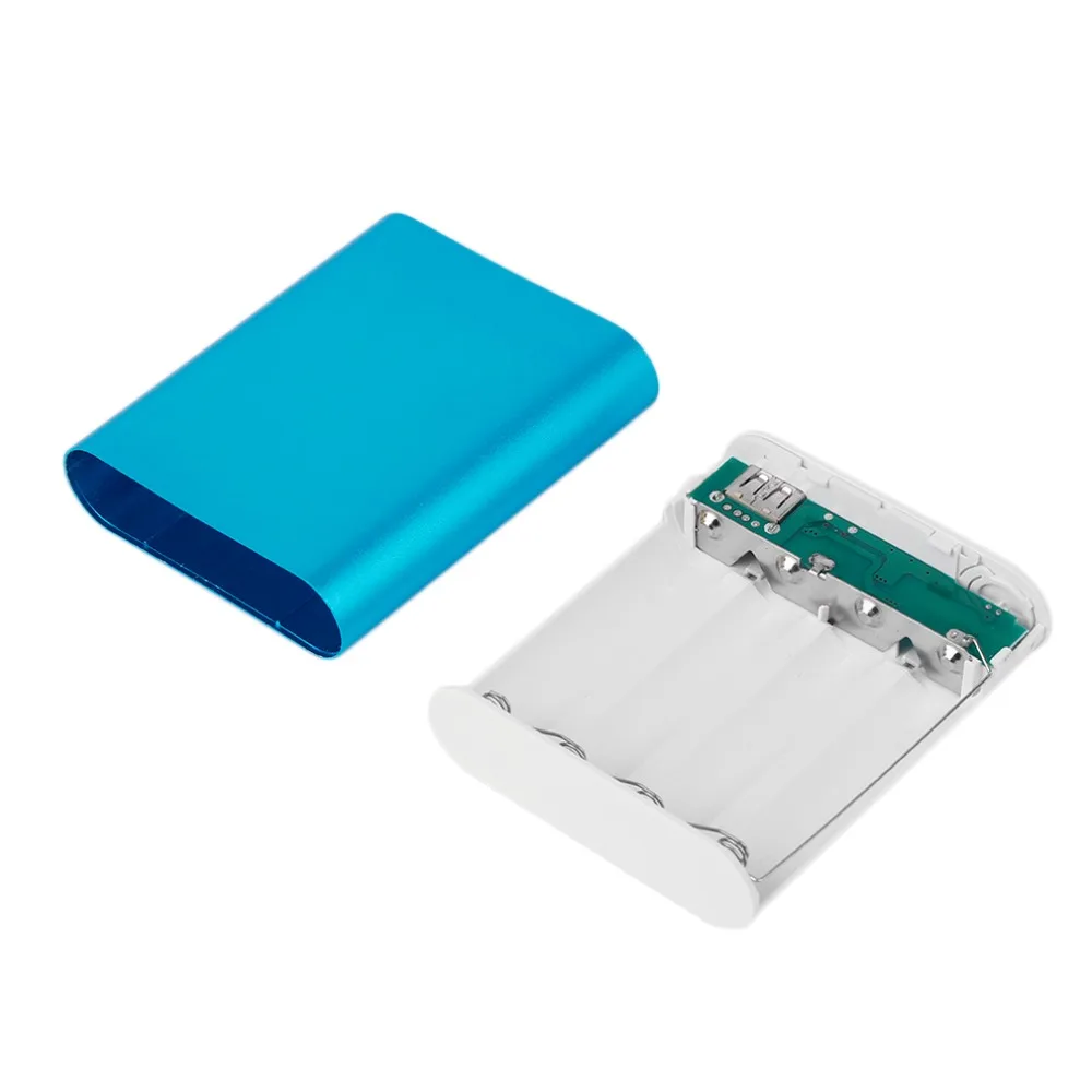 Блок питания 4*18650 корпус батареи DIY 10400mAh Комплект Универсальный USB внешний резервный аккумулятор батарея не включает для телефонов xiaomi