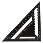 Треугольная линейка из алюминиевого сплава, измерительный инструмент, 7 дюймов, 12 дюймов