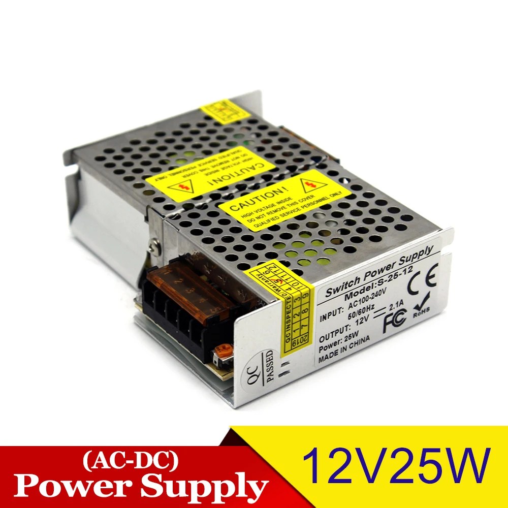 Источник питания DC 5V 12V 24V 25W 100W 150W 200W 250W 300W 350W светодиодный трансформатор