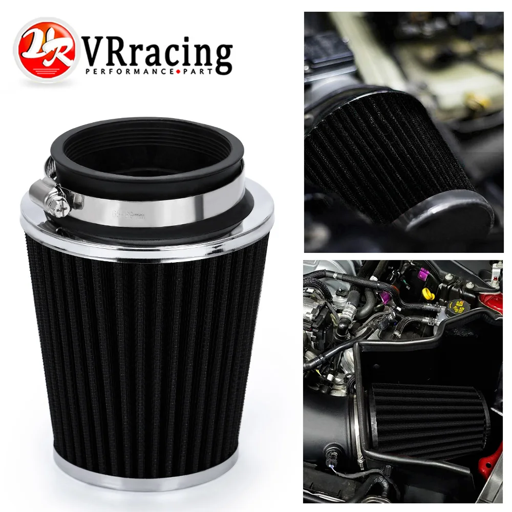 

Universal Car High Flow Cold Air Intake Air Inlet Air Intake System Mushroom Head Air Filter For Neck 76mm/70mm/63.5mm/ 60mm