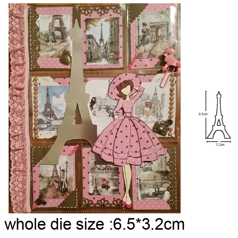 

tower building Metal Cutting Dies for DIY Scrapbooking Photo Album Decor Embossing Paper Card Crafts Die Cut 2020