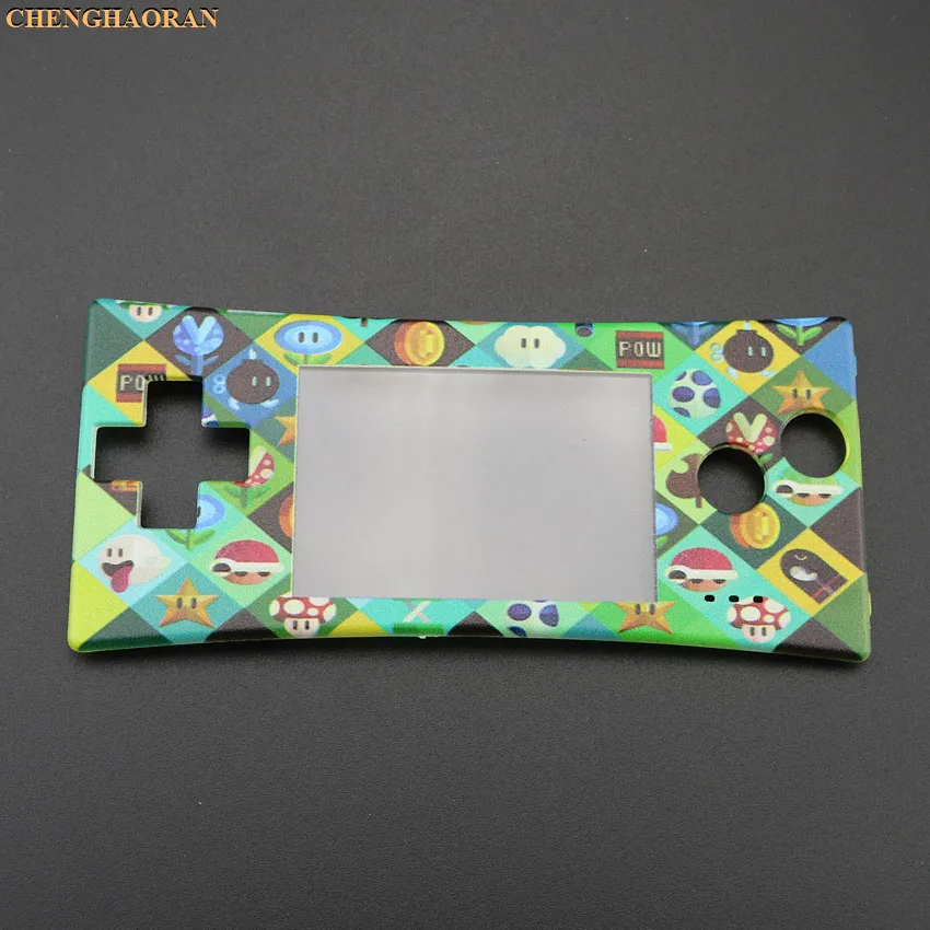 ChengHaoRan 16 стилей 16 цветов передняя оболочка чехол Лицевая панель для GBM Gameboy micro system