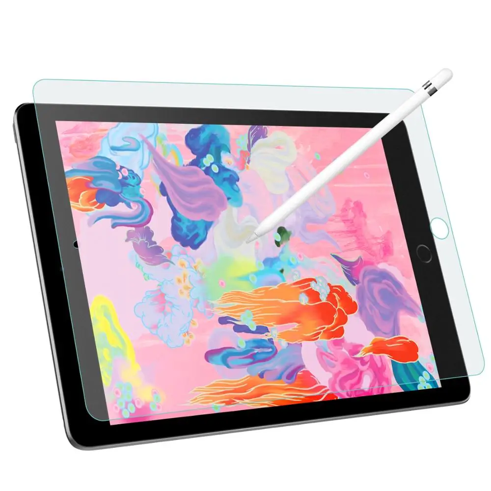 

Защитная пленка для экрана, как бумага для iPad 7-го поколения (10,2 дюйма, 2019 выпуска), пленка с бумажной текстурой, Антибликовая, HD, прозрачная, у...