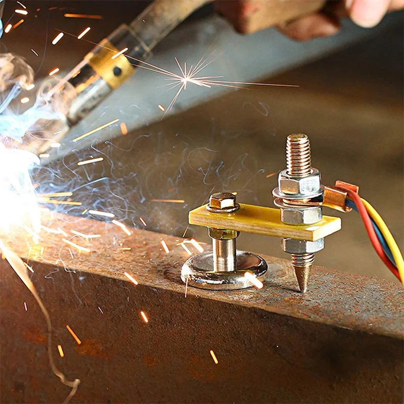 

5 Pcs Magnetic Welding Ground Clamp,New Welding Magnet Head, Magnetic Welding Support,Strong Magnetism Large Suction